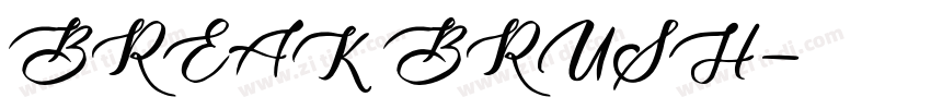 BREAK BRUSH字体转换
